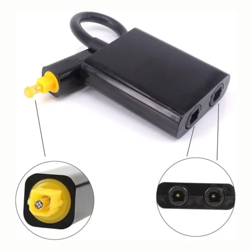 1 To 2 Toslink Fiber Optic Digital Optical Audio Splitter Switcher Adapter Cable - Image 4