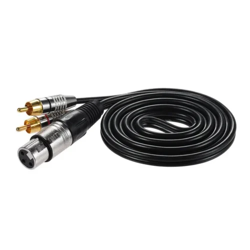 1 Xlr Female/Male to 2 Rca Male Plug Stereo Audio Cable 2 Rca Male to Xlr Female/Male Cable Speaker - Image 3