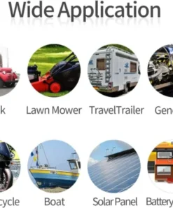 Alternative view of 10AWG SAE Power Socket Sidewall Port to O Ring Connecters Extension Cord Cable