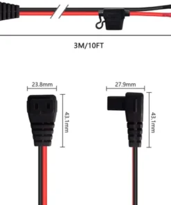 Alternative view of 12V Car Refrigerator DC Power Cable 16AWG