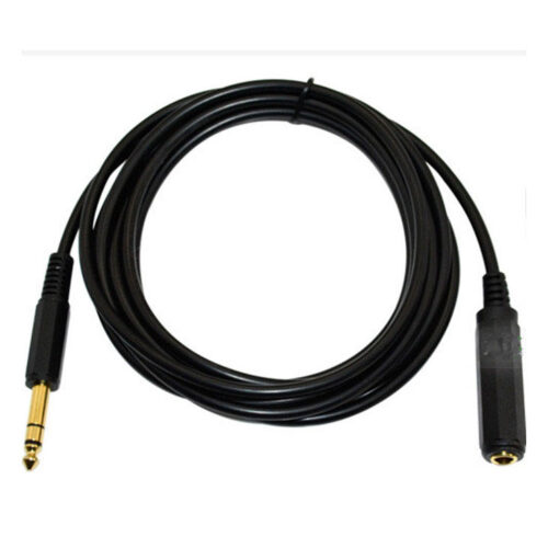 1/4 Inch Mono Extension Cable 6 Feet 1/4" Male to 1/4" Female Plug - Image 2
