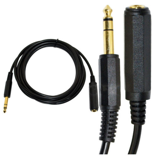 1/4 Inch Mono Extension Cable 6 Feet 1/4" Male to 1/4" Female Plug