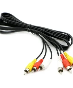 3 RCA Cable Audio Video Composite Male to Male DVD Cable