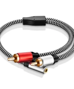 3.5mm 1/8" TRS Stereo to Dual RCA Jack Adapter Cable
