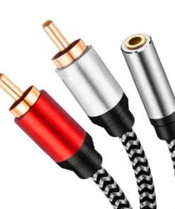 Alternative view of 3.5mm 1/8" TRS Stereo to Dual RCA Jack Adapter Cable