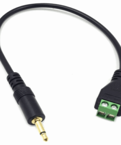 3.5mm (1/8") TS Mono Male to 2 Pin Screw Terminal Female Cable