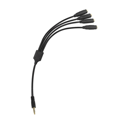 3.5mm Headphone Splitter 1 to 4 Ways 3.5mm (1/8") TRRS 4Pole Male to 4Female Cable - Image 3
