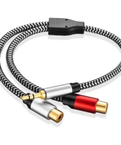3.5mm Male to 2 RCA Female Jack Stereo Audio Cable Y Adapter Cable