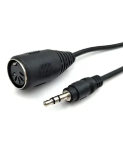 Alternative view of 3.5mm Male to 5 Pin DIN Female Connector Jack Plug Wire Cord for MIDI Keyboard