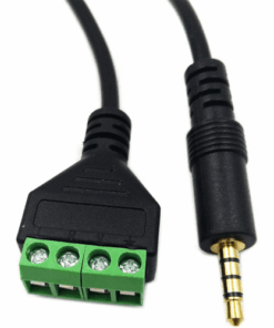 Alternative view of 6.35mm 1/4" Stereo Audio Mono Male to 90 Degree 2 Pin Screw Terminal Female Cable