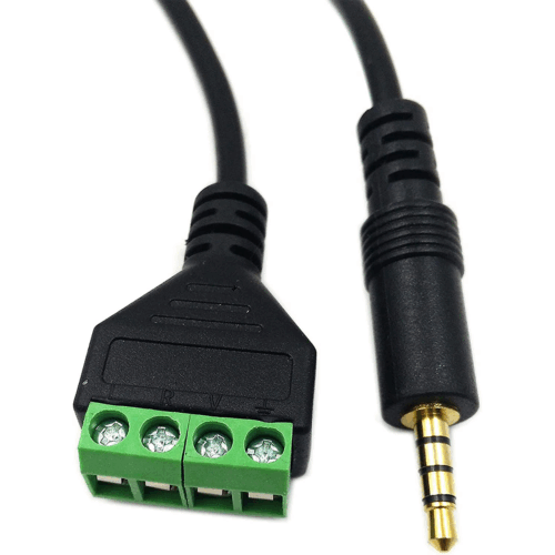 6.35mm 1/4" Stereo Audio Mono Male to 90 Degree 2 Pin Screw Terminal Female Cable - Image 2