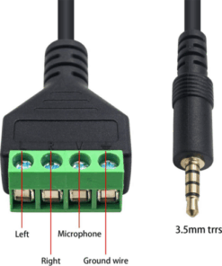 Alternative view of 3.5mm Speaker Wire Adapter,3.5mm (1/8") 4 Pole Stereo TRRS