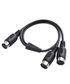5-PIN DIN MIDI Male to 2 Female Splitter Cable