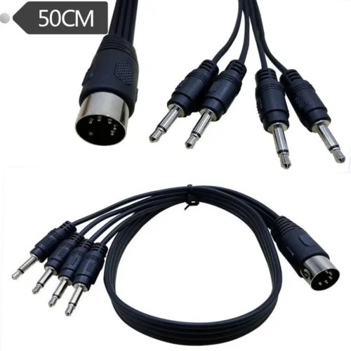 5 Pin DIN Plug Male to 3.5mm Male Auxiliary Adapter Cable - Image 4