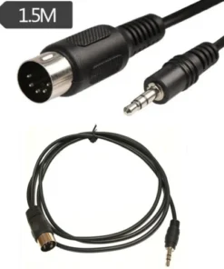 5 Pin Din Plug to 3.5mm Stereo Jack Plug Audio Cable 1.5m
