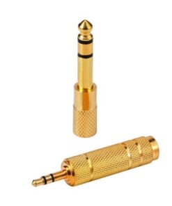 6.35mm (1/4 Inch) Male to 3.5mm (1/8 Inch) Female Stereo Audio Jack Adapter