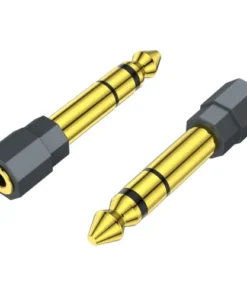 6.35mm 1/4 Male to 3.5mm 1/8 Female Stereo Headphone Adapter Audio Jack Plug