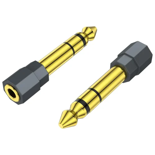 6.35mm 1/4 Male to 3.5mm 1/8 Female Stereo Headphone Adapter Audio Jack Plug