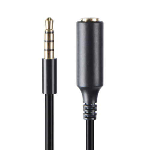 3.5 mm Auxiliary Cable -Male to Female Extender Audio Auxiliary Jack Adapter Wire Cord 0.1M - Image 2
