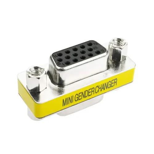 HD15 VGA SVGA Adapter Mini 15 Pin Convert M/F Serial Male to Female Cable Gender Changer Coupler Adapter