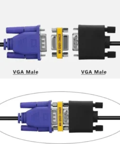 Alternative view of HD15 VGA SVGA Adapter Mini 15 Pin Convert M/F Serial Male to Female Cable Gender Changer Coupler Adapter