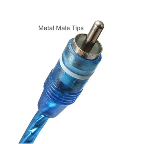 RCA Y Adapter Connector 1 Male to 2 Female, Car Audio RCA Splitter Adapter Cable - Image 2