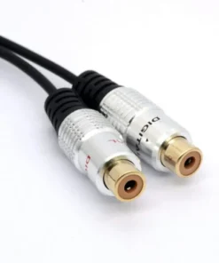 Alternative view of RCA Y Splitter Cable, 1 RCA Male to 2 RCA Female