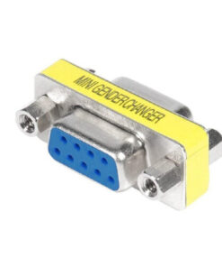 RS232 Serial Plug Com 9 Pin DB9 Female to DB9 Female Mini Gender Changer Adapter Connector