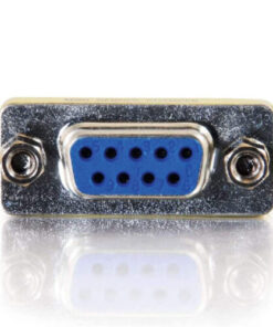 Alternative view of RS232 Serial Plug Com 9 Pin DB9 Female to DB9 Female Mini Gender Changer Adapter Connector