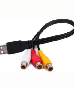 USB to 3 RCA Cable, USB Male to 3 RCA Female Jack Splitter Audio Cable