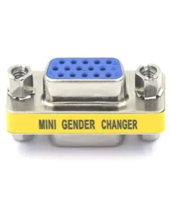 VGA Connector Coupler, HD15 Female to Female Mini Gender Changer Coupler