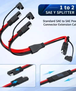 Alternative view of 10AWG Y Splitter SAE 1 to 2 Extension Cable