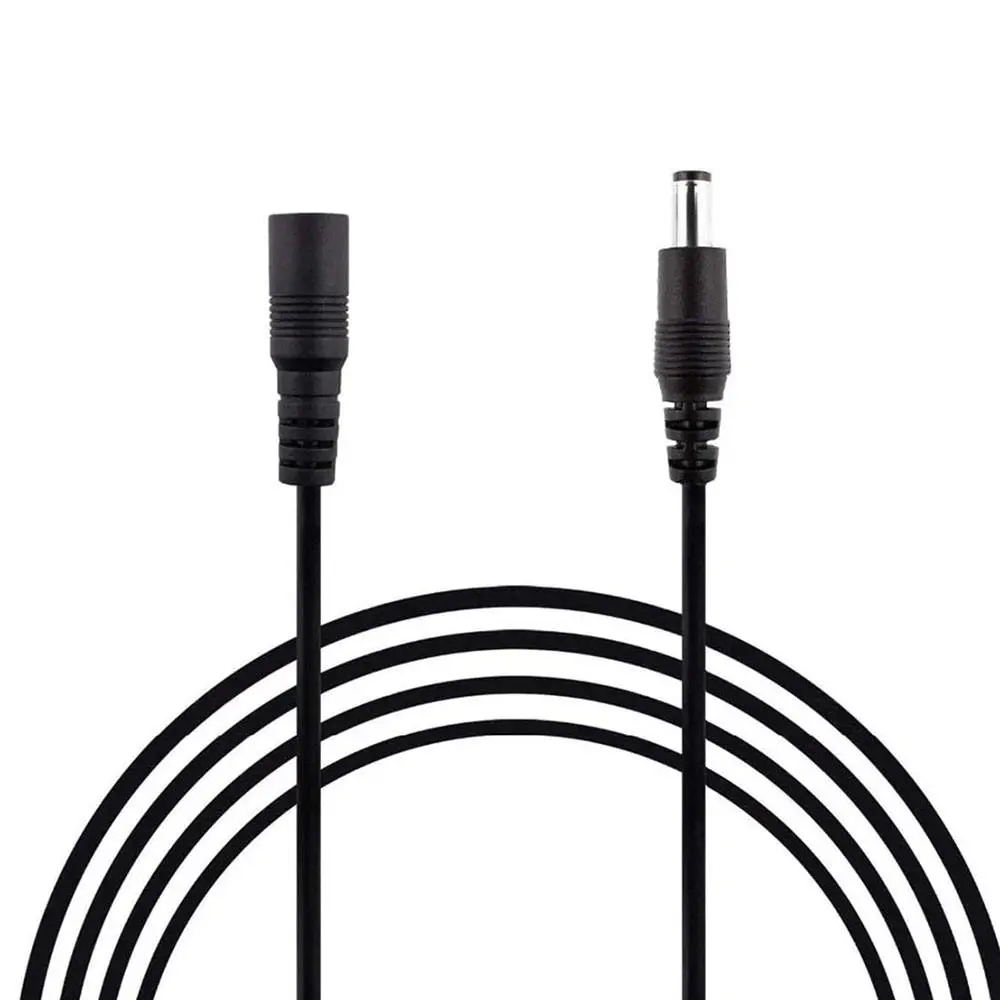 12V Direct Current DC5.5mm X 2.1mm Male to Female Power Extension Adapter Cable