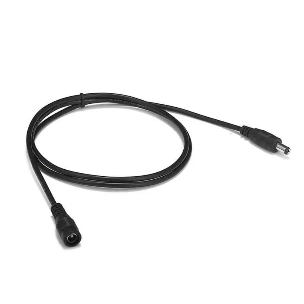 12V Direct Current DC5.5mm X 2.1mm Male to Female Power Extension Adapter Cable - Image 3