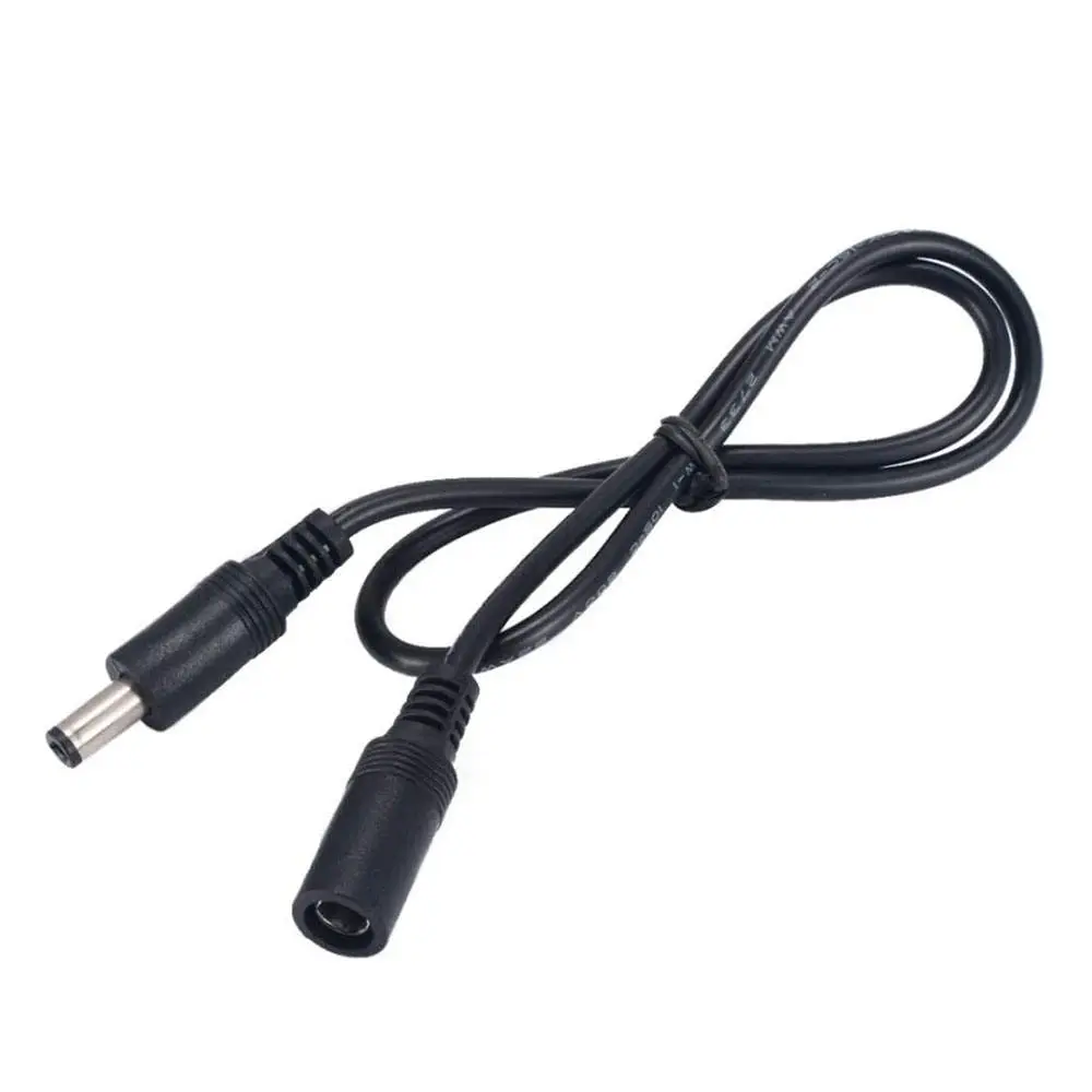 12V Direct Current DC5.5mm X 2.1mm Male to Female Power Extension Adapter Cable - Image 2