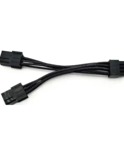 18AWG 12V Motherboard CPU 6Pin Female to Dual 8 Pin Male Graphics Card Splitter Power Supply Cable 18AWG 15cm