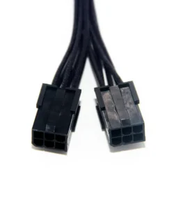 Alternative view of 18AWG 12V Motherboard CPU 6Pin Female to Dual 8 Pin Male Graphics Card Splitter Power Supply Cable 18AWG 15cm