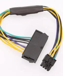 18AWG Motherboard Male Power Supply Cable 24pin to 8pin ATX PSU Power Supply Adapter Cable