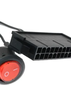 Alternative view of 24-Pin Female ATX PSU Power Supply Starter On/Off Switch Jumper Bridge