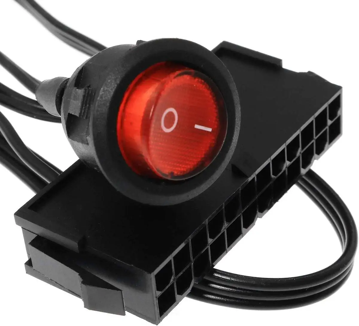 24-Pin Female ATX PSU Power Supply Starter On/Off Switch Jumper Bridge - Image 3