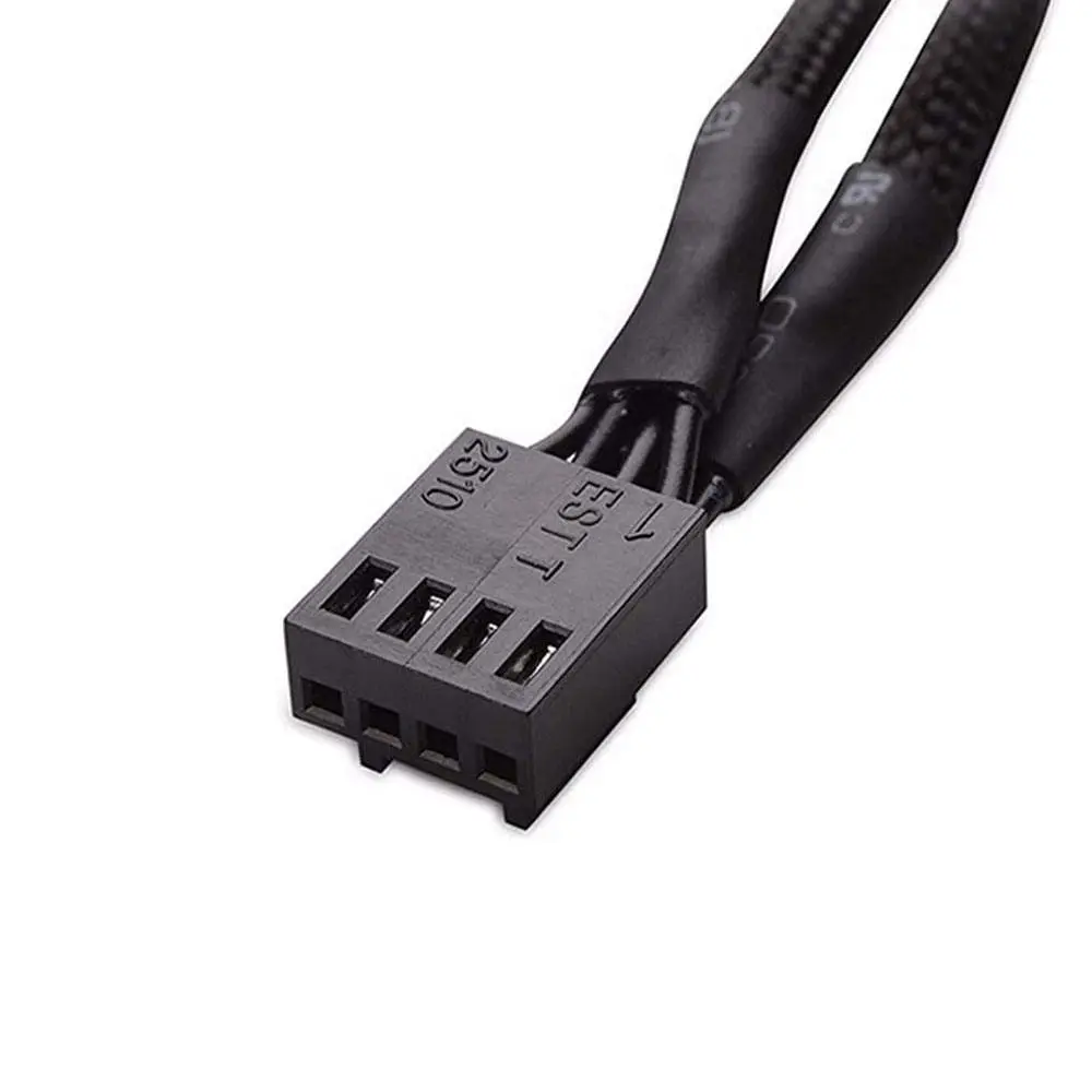 4 Pin 1 Female to 2 Male Y Splitter PWM Fan Power Converter Adapter Cable - Image 3