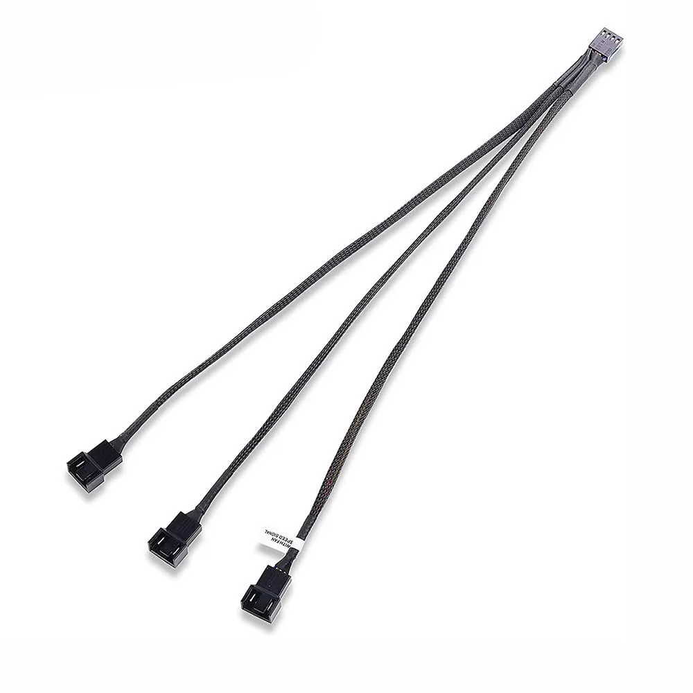 4 Pin 1 to 3 Way PWM Fan Splitter Cable