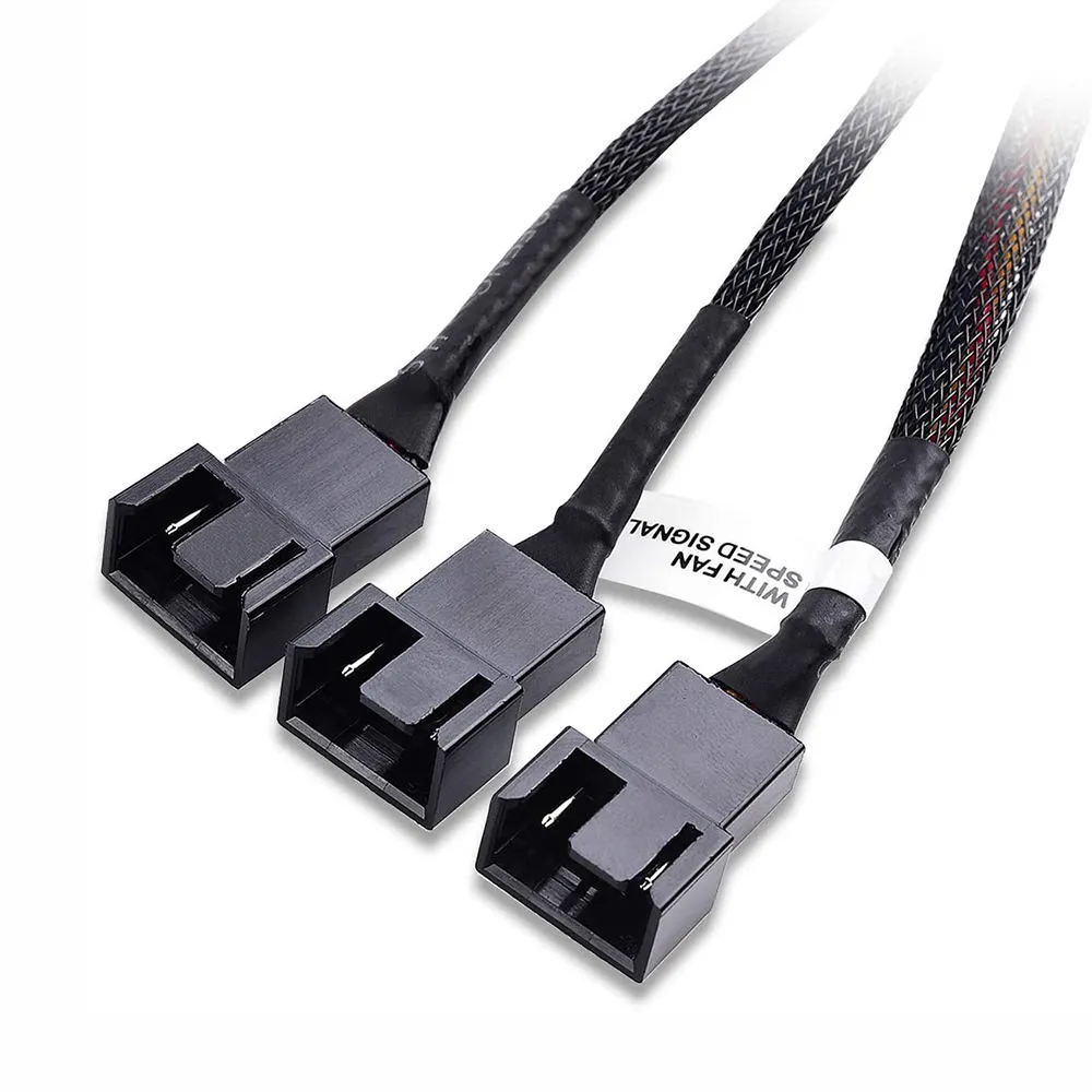 4 Pin 1 to 3 Way PWM Fan Splitter Cable - Image 2