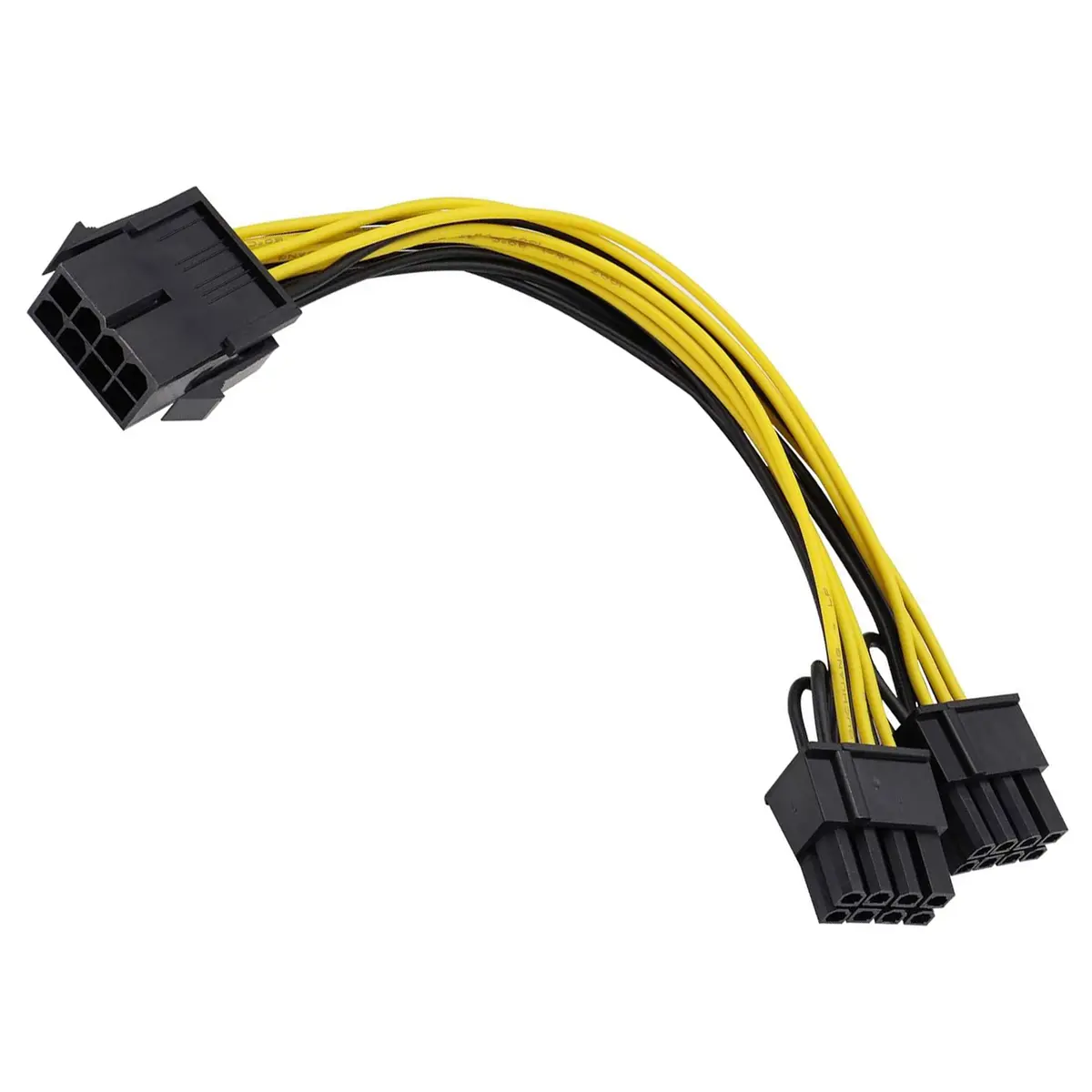 8 Pin Female to Dual 8P (6+2) Pin Male Extention Power Cable
