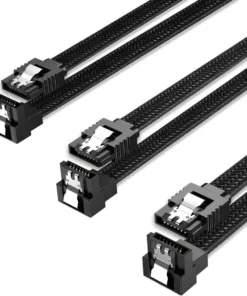 90 Degree Right Angle SATA Cable 18 Inches 6.0 Gbps SATA III Cable SATA SSD Cable