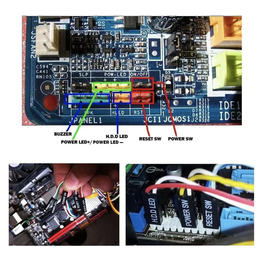 ATX Power Supply Switch Cable, 27 Inch LED Light HDD Cable - Image 6