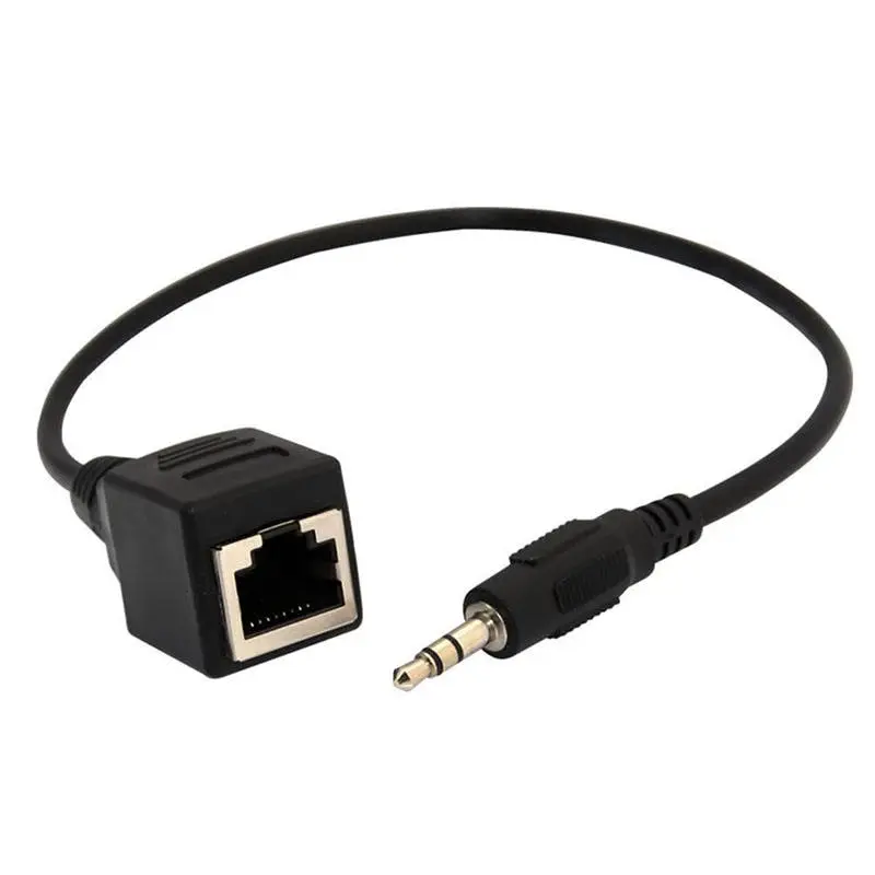 AUX 3.5mm Stereo Male Plug to RJ45 Female Extender - Image 2