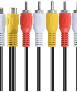 Alternative view of AV Cable Splitter, 3 RCA Female to 6 RCA Male
