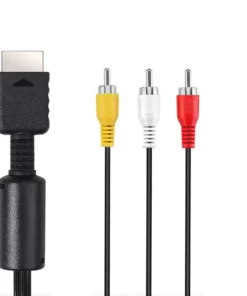 Alternative view of AV to RCA Composite Audio Video TV Cord for Playstation 1 2 3
