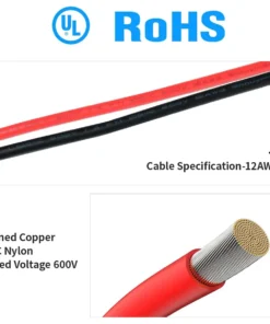 Alternative view of Anderson Connector to SAE 12AWG 2FT Extension Cable